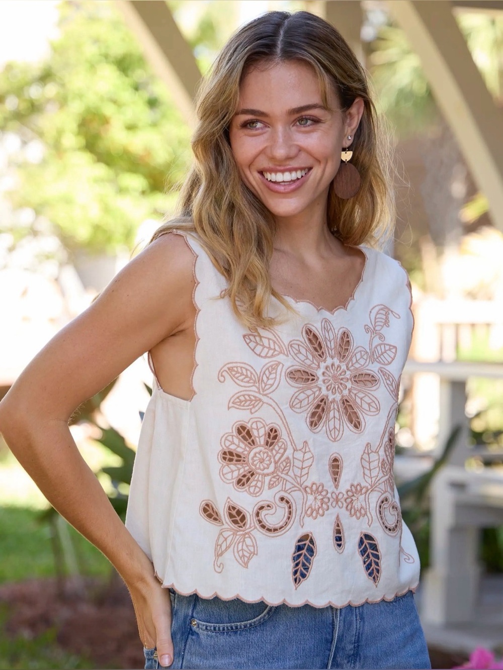 Natural Life Lanie Open Back Top